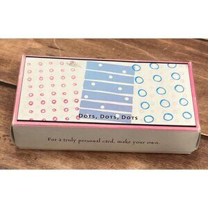 2005 HERO ARTS LL963 DOTS, DOTS, AND DOTS SET OF 3 WOOD MOUNTED RUBBER STAMP